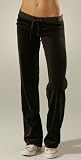 JUICY COUTURE Velour - Juicy Couture Basic Velour Drawstring Pants GRANT Dark Brown (2007 Arrival)