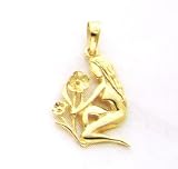 14kt gold Virgo zodiak charm