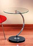 Metal And Glass C Black Table