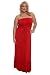 Torrid Plus Size Braided-Belt Tube Maxi Dress - Red