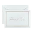 Pearl Border Set of 100 Thank You Cards