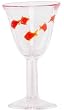 Hand Blown Goldfish Water Glass 7.5"H Set / 4