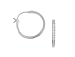 Sterling Silver Channel Set Round CZ Earrings