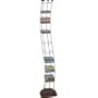 Atlantic WAV110C75 110 CD Wave Tower, Titanium with Walnut Wood Base