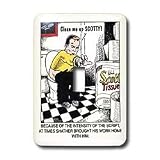 Londons Times Star Wars and Star Trek Cartoons - Kirk On Toilet Clean Me Up Scottie - Light Switch Covers - single toggle switch