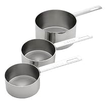 MIU Stainless-Steel 3-Piece Odd Size Measuring Cup Set