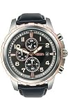 Fossil Men's FS4545 Black Leather Strap Black Analog Dial Chronograph Watch