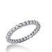 1.25 ctw Round Prong Setting Diamond Wedding Band 14k Gold