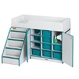 Rainbow Accents Diaper Depot with Right-Sided Stairs
