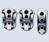 Sparco (0378312CRAA) Chromo Pedals - Chrome/Blue