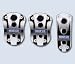 Sparco (0378312CRAA) Chromo Pedals - Chrome/Blue