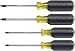 Klein Tools 85664 4-piece Square Recess Cushion-grip Screwdriver Set