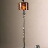 Metal Buffet Lamp with Black Chrome Finish