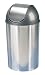 Umbra 086716-421 Grand Eco-Friendly 9-3/4-Gallon Waste Can, Nickel and Silver