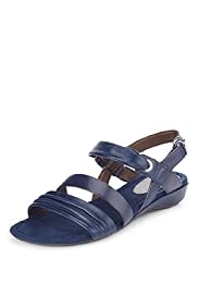 Footglove™ Original Leather Ruched Sporty Sandals