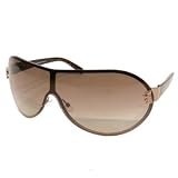Juicy Couture - Juicy Couture Sunset Strip S Shield Sunglasses, Shiny Gold Frame/ Brown Gradient Lenses