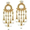 Vermeil with Cubic Zirconia Chandelier Earrings
