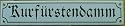 Strassenschild "Kurfürstendamm" 40x8 cm