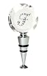 Rhinestone Monogram Winestopper - F