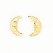 14k Polished Moon Post Childrens Earrings