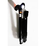 Rechargeable Aluminum Walking Cane with Flashlight and Massage Function. It's Foldable and Adjustable. Balck Color and Fritz Handle.