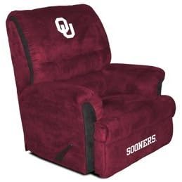 Buy Oklahoma Sooners Big Daddy Series Team Logo Embroidered Recliner Lounge Chair