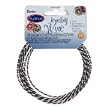 Jewelry Wire, 2 Ply Aluminum, 18 Gauge, Black / Silver, 3yd (Pack of 1)