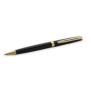 Waterman Hemisphere Stylo bille Corps noir mat Attributs dor&eacute;s