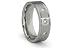 FRONTIER Stainless Steel Men's Ring with 3 CZ 7m