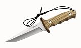 Nieto Bowie-Messer, rostfrei, Olivenholz, Lederscheide, Klinge 12 cm, Heftl&auml;nge 11,5 cm