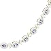 14K 2 Tone Tanzanite & Diamond Sweetheart Bracelet