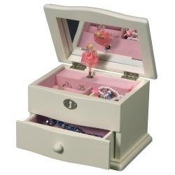 Mele & Co. Abigail Girl's Wooden Ivory Musical Ballerina Jewelry Box [Kitchen]