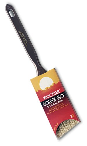 WOOSTER BRUSH Q4119 2 Golden Glo 2-Inch Poly/Nylon Angle Paint Brush
