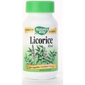 Nature's Way Licorice 450 mg 100 Capsules by 