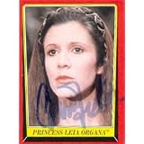 Carrie Fisher autographed trading card Return of the Jedi (light marker) Horizontal (ip)