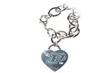 Purdue University Boilermakers Heart Tag Bracelet