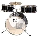 Percussion Plus 3-Piece Kid/Children Black Drum Set/Kit