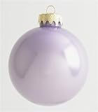 Huge 7 Soft Lavender Pearl Glass Ball Christmas Ornament #28638