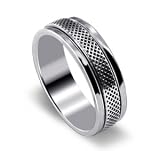 Sterling Silver Band 6 MM Wide Ring