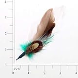 Feather Motif Brown Green Multi-colored - 3 Pieces Each