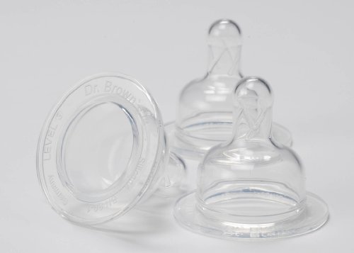 Dr. Brown's Natural Flow Level 3 Wide Neck Nipple, 3 Pack
