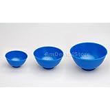 Brand New Dental Lab Rubber Mixing Bowls 3 pcs 3 size