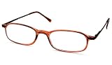 UrbanSpecs Readers Full Readers (Men) Reading Glasses - R2926 Translucent Brown / R2926 BROWN +2.25