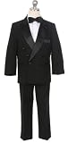 New Double Breasted Tuxedo Without Tails ~ Ring Bearer ~ Infant to Boys Sz 20 (Choice of Black, Ivory or White)