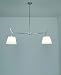 Tolomeo double shade pendant light by Artemide