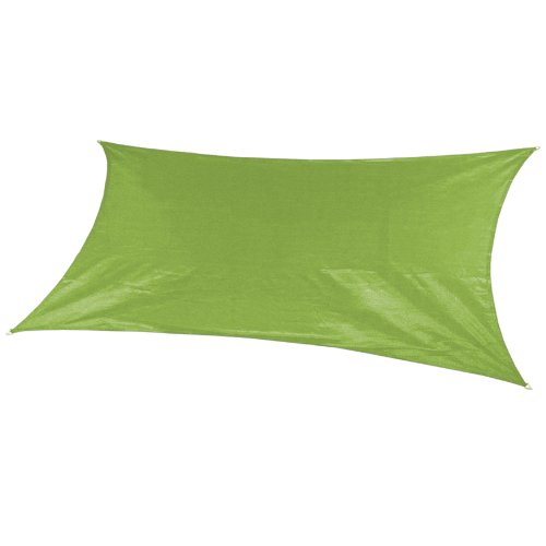 Coolaroo Custom Rectangle Shade Sail, Rivergum Green, 9 by 18-Feet