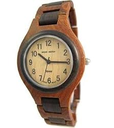 Tense Round Two-Tone Solid Wood Watch G7509SD Hypoallergenic