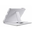 WHITE LEATHER CASE FOR APPLE IPAD WITH STAND