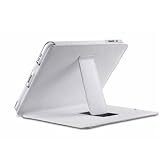 WHITE LEATHER CASE FOR APPLE IPAD WITH STAND