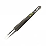Wiha 44509 Tapered To Tip Professional Quality ESD Tweezers with Extra Fine Points by Wiha